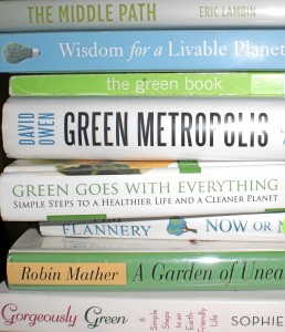 A collection of books appropriate for Earth Day (Antoinette Estigoy)