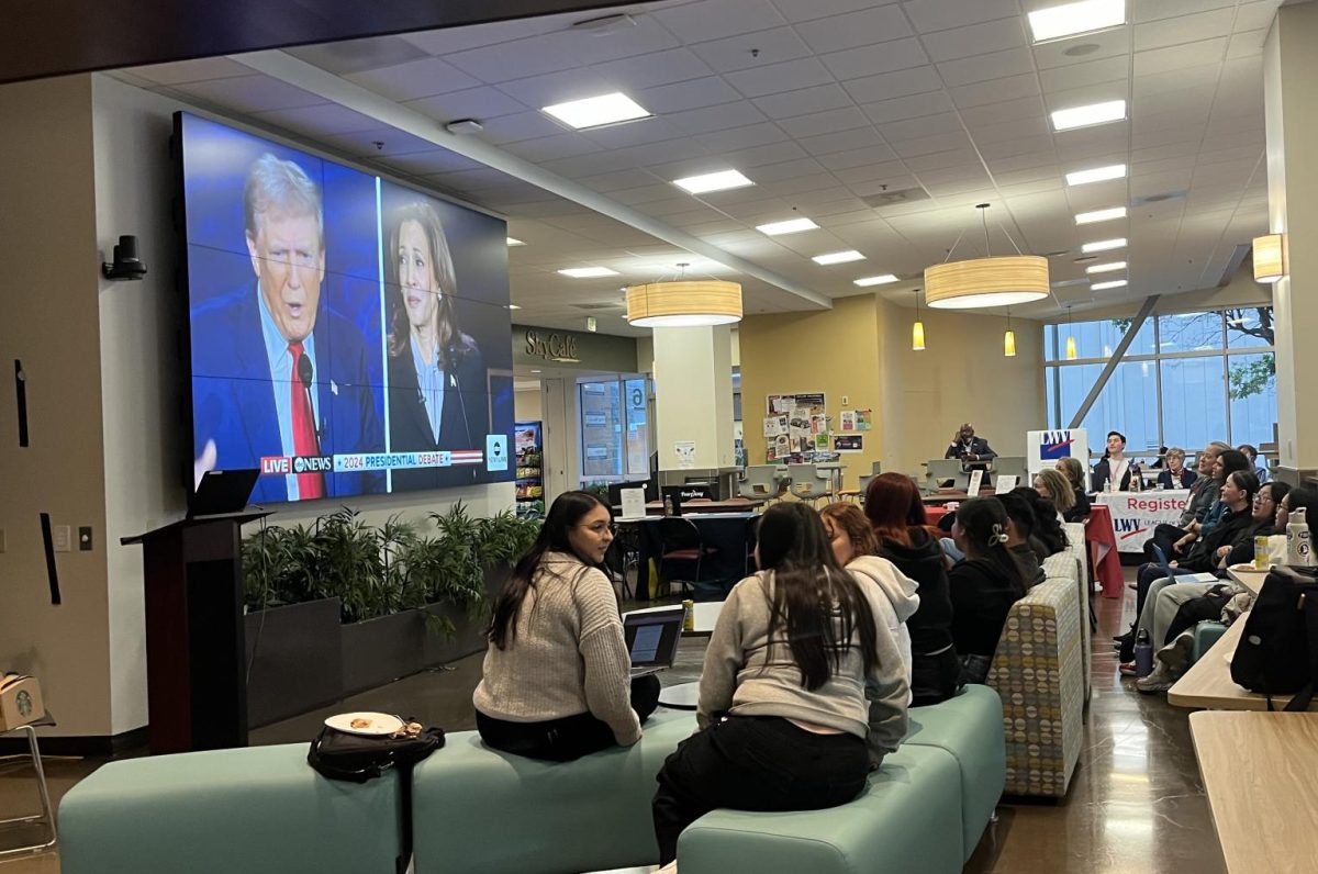 On Sept. 10, a presidential debate watch party was hosted in Building 6.