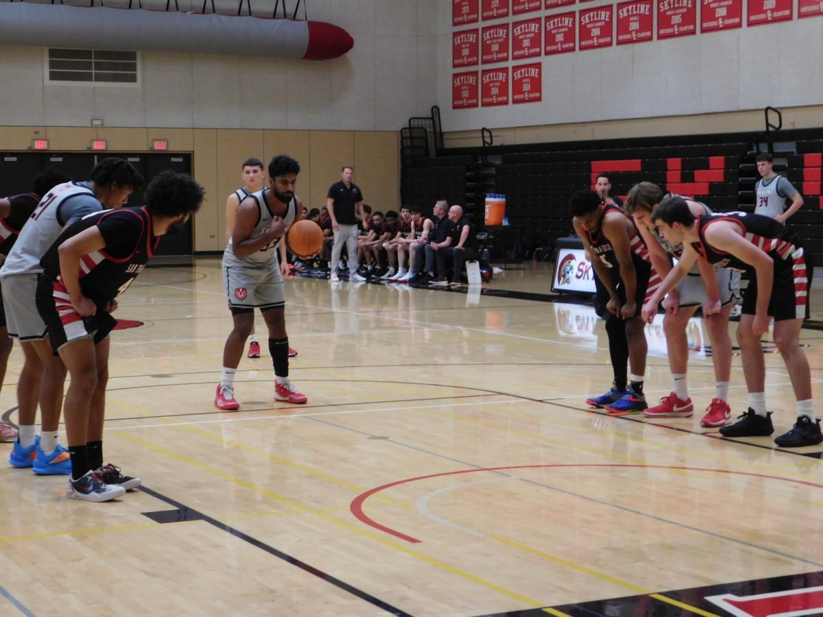 Sophomore guard Milandev Chatha at free throw line for the Trojans.